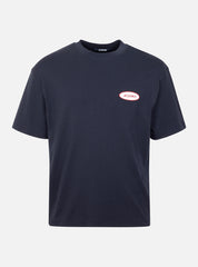 T-shirt con patch logo