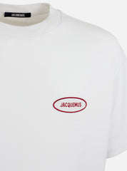 T-shirt con patch logo