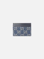 Portacarte GG denim