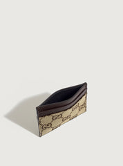 GG denim card holder 