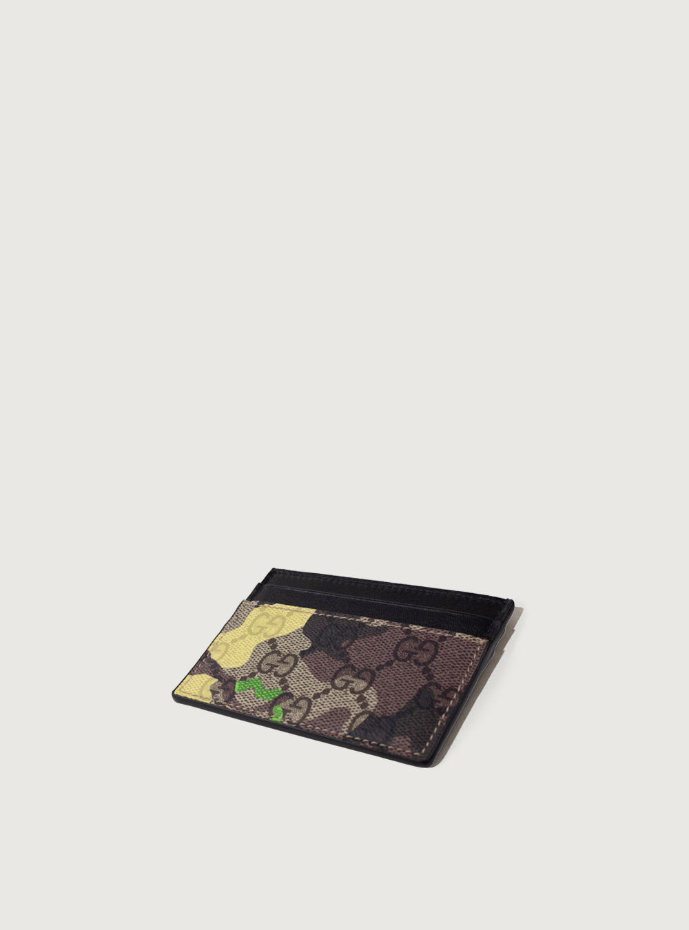 GG supreme camouflage card holder 
