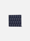 Monogram denim wallet