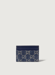 GG denim card holder 