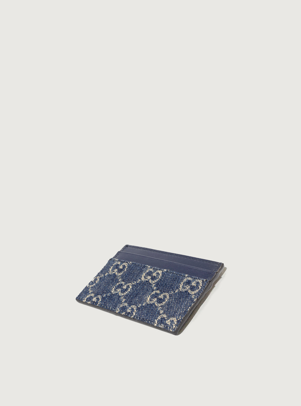 GG denim card holder 