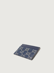 GG denim card holder 