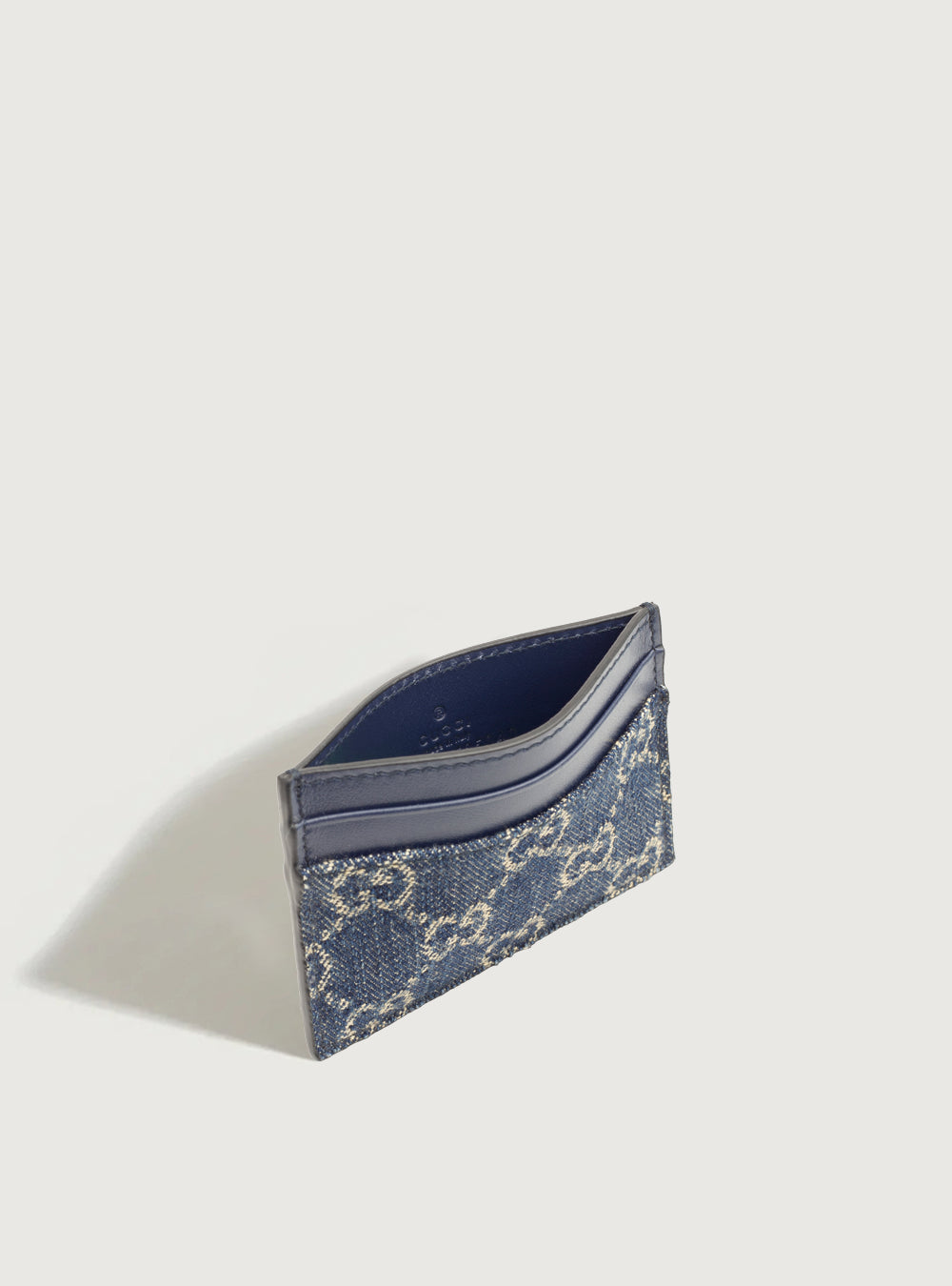 GG denim card holder 