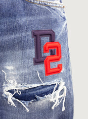 Jeans Dark Ripped Wash Bro