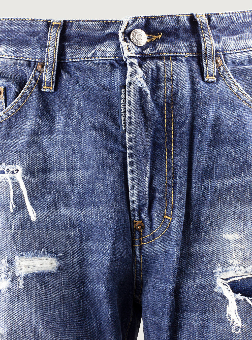 Jeans Dark Ripped Wash Bro