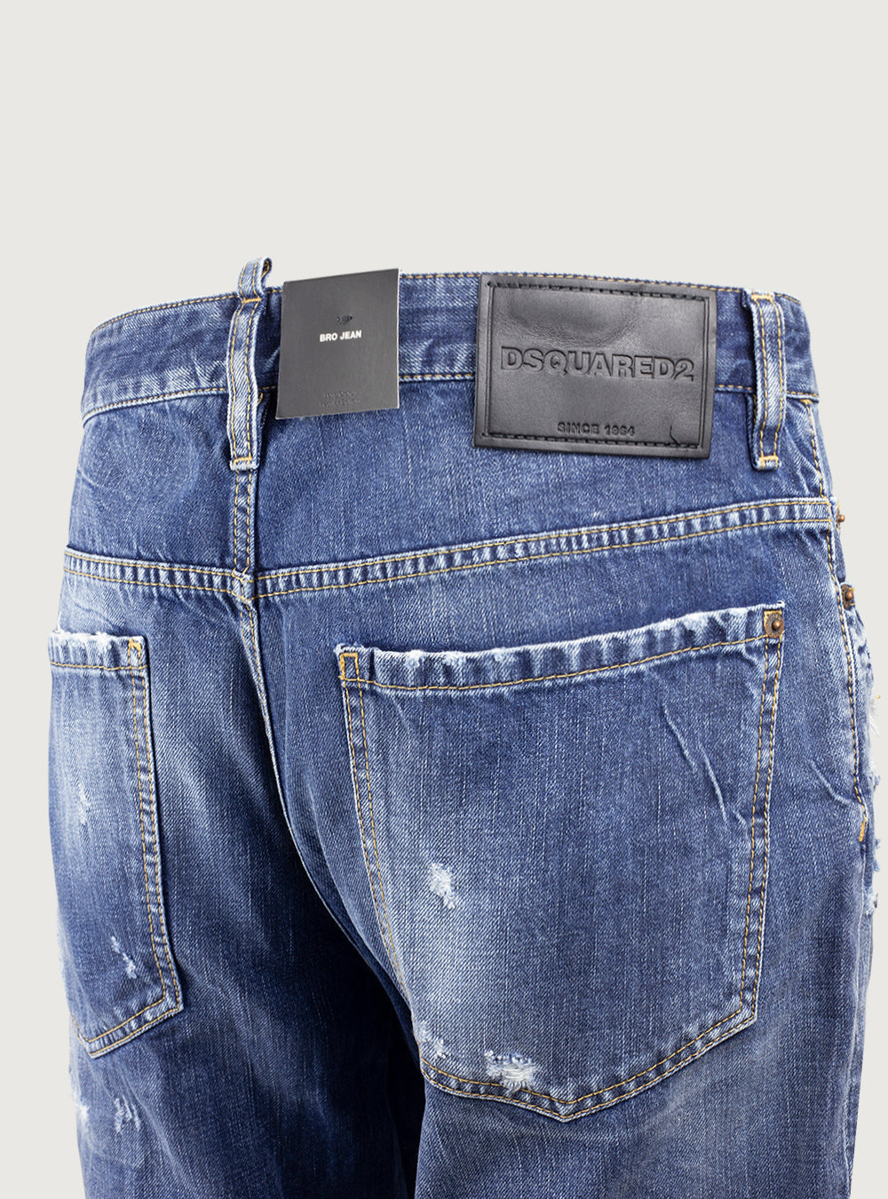 Jeans Dark Ripped Wash Bro