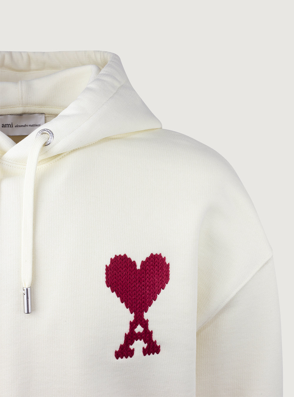 Felpa con cappuccio logo Pixel "Ami de coeur"