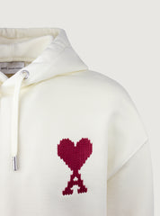 Felpa con cappuccio logo Pixel "Ami de coeur"