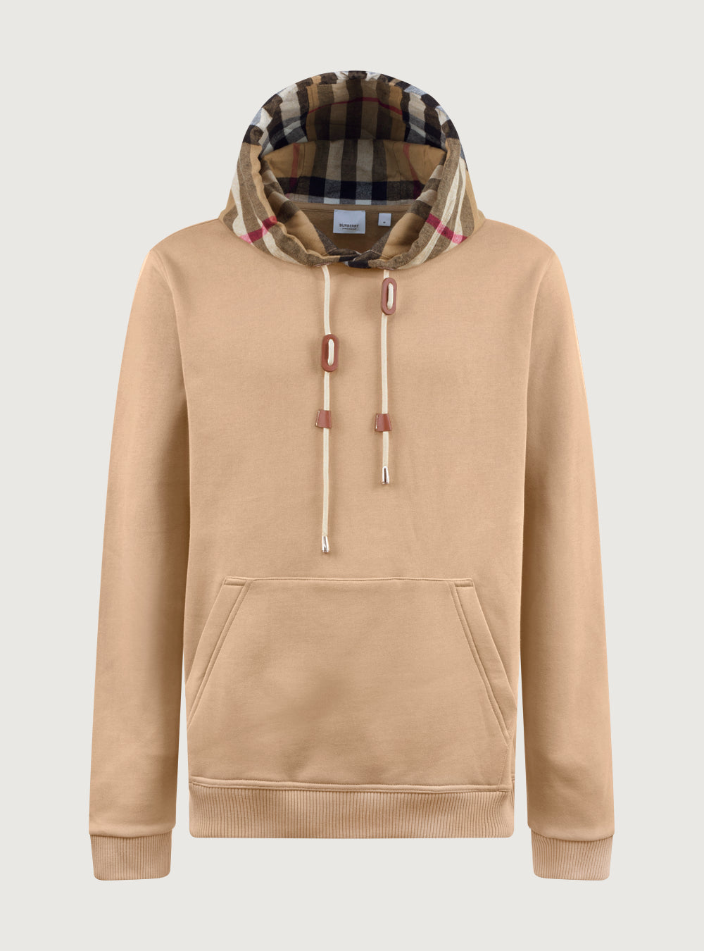 Felpa con cappuccio Check