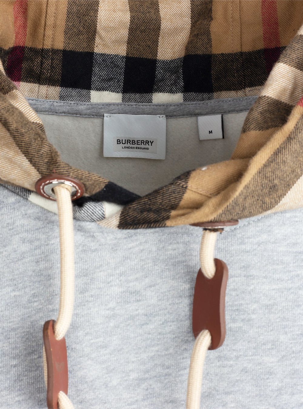 Felpa con cappuccio Check