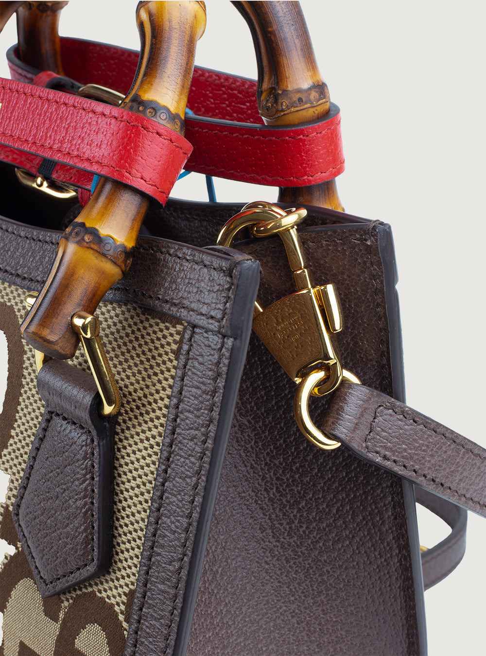 GG denim card holder 